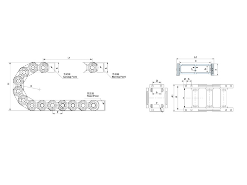 重型工程塑料拖链